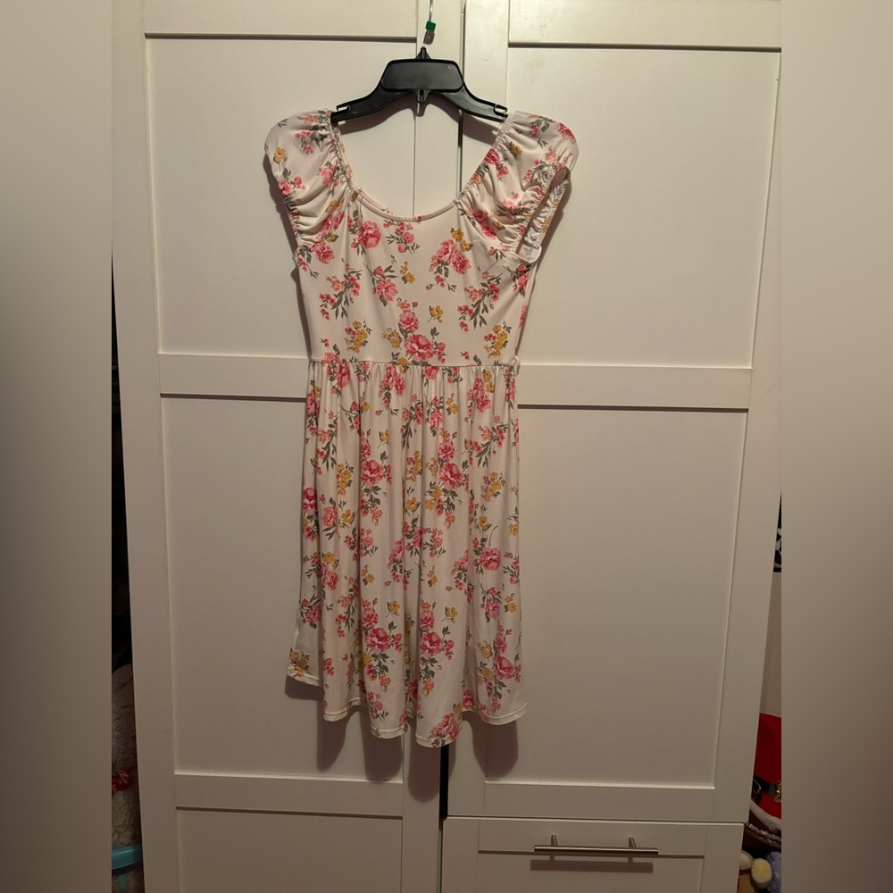 Floral Short Sleeve Dress